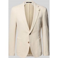 JOOP! Collection Slim Fit 2-Knopf-Sakko mit Eingrifftaschen Modell 'Hoverst' in Offwhite, Größe 102 von JOOP! Collection