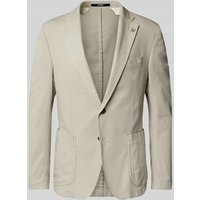 JOOP! Collection Slim Fit 2-Knopf-Sakko mit Reverskragen Modell 'Hoverest' in Beige, Größe 26 von JOOP! Collection