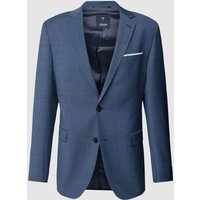 JOOP! Collection Slim Fit 2-Knopf-Sakko mit Webmuster Modell 'Finch' in Blau, Größe 58 von JOOP! Collection