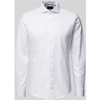 JOOP! Collection Slim Fit Business-Hemd mit Haifischkragen Modell 'Pares' in Weiss, Größe 42 von JOOP! Collection