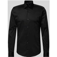JOOP! Collection Slim Fit Business-Hemd mit Kentkragen Modell 'Pit' in Black, Größe 38 von JOOP! Collection