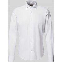JOOP! Collection Slim Fit Business-Hemd mit Knopfleiste Modell 'Pai' in Weiss, Größe 39 von JOOP! Collection