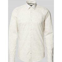 JOOP! Collection Slim Fit Business-Hemd mit Knopfleiste Modell 'Pit' in Beige, Größe 39 von JOOP! Collection