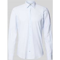 JOOP! Collection Slim Fit Business-Hemd mit Knopfleiste Modell 'Pit' in Bleu, Größe 41 von JOOP! Collection