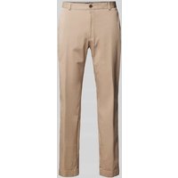 JOOP! Collection Slim Fit Chino mit Gürtelschlaufen Modell 'Hank' in Beige, Größe 50 von JOOP! Collection