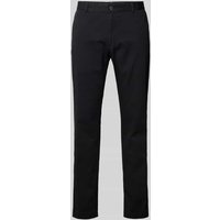 JOOP! Collection Slim Fit Chino mit Gürtelschlaufen Modell 'Hank' in Black, Größe 50 von JOOP! Collection