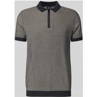 JOOP! Collection Slim Fit Poloshirt in Strick-Optik Modell 'Simeono' in Marine, Größe XXL von JOOP! Collection