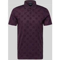 JOOP! Collection Slim Fit Poloshirt mit kurzer Knopfleiste Modell 'Bartholo' in Violett, Größe XXL von JOOP! Collection