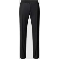 JOOP! Collection Slim Fit Stoffhose mit Bügelfalten Modell 'Bask' in Black, Größe 26 von JOOP! Collection