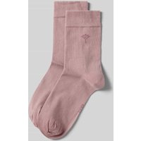 JOOP! Collection Socken mit Label-Print im 2er-Pack in Mauve, Größe 39-42 von JOOP! Collection