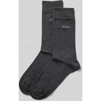 JOOP! Collection Socken mit Label-Print in Anthrazit Melange, Größe 39-42 von JOOP! Collection