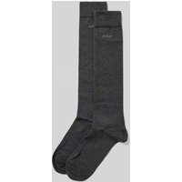 JOOP! Collection Socken mit Label-Print im 2er-Pack in Anthrazit Melange, Größe 39-42 von JOOP! Collection