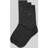 JOOP! Collection Socken mit Label-Print in Anthrazit Melange, Größe 39-42 von JOOP! Collection
