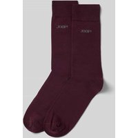 JOOP! Collection Socken mit Label-Print in Dunkelrot, Größe 43-46 von JOOP! Collection