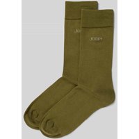 JOOP! Collection Socken mit Label-Print in Oliv, Größe 39-42 von JOOP! Collection