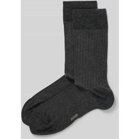 JOOP! Collection Socken mit Strukturmuster Modell 'MEN PREMIUM ESSENTIAL' in Anthrazit Melange, Größe 39-42 von JOOP! Collection