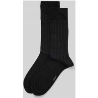 JOOP! Collection Socken mit Strukturmuster Modell 'MEN PREMIUM ESSENTIAL' in Black, Größe 39-42 von JOOP! Collection
