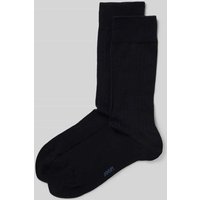 JOOP! Collection Socken mit Strukturmuster Modell 'MEN PREMIUM ESSENTIAL' in Marine, Größe 39-42 von JOOP! Collection