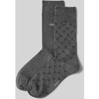 JOOP! Collection Socken mit elastischem Rippenbündchen im 2er-Pack in Anthrazit, Größe 39-42 von JOOP! Collection