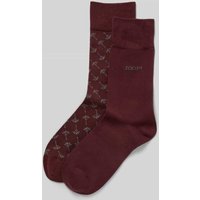 JOOP! Collection Socken mit elastischem Rippenbündchen im 2er-Pack in Bordeaux, Größe 43-46 von JOOP! Collection