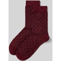 JOOP! Collection Socken mit geripptem Abschluss im 2er-Pack in Bordeaux, Größe 35-38 von JOOP! Collection