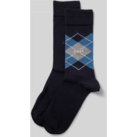 JOOP! Collection Socken mit geripptem Abschluss im 2er-Pack in Marine, Größe 39-42 von JOOP! Collection