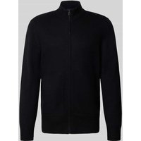 JOOP! Collection Strickjacke mit Label-Detail Modell 'Widor' in Black, Größe XXL von JOOP! Collection