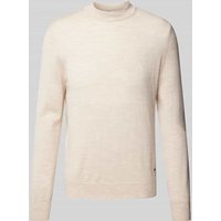 JOOP! Collection Strickpullover aus Schurwolle mit Stehkragen Modell 'Davide' in Beige, Größe XXL von JOOP! Collection