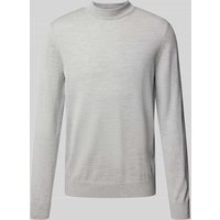 JOOP! Collection Strickpullover aus Schurwolle mit Stehkragen Modell 'Davide' in Hellgrau, Größe XL von JOOP! Collection