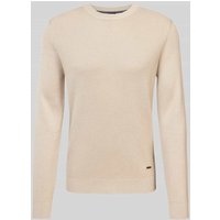 JOOP! Collection Strickpullover mit Label-Detail Modell 'Wikko' in Beige, Größe XXL von JOOP! Collection