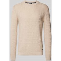 JOOP! Collection Strickpullover mit Rundhalsausschnitt Modell 'Wanjo' in Beige, Größe XXL von JOOP! Collection