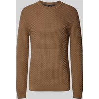 JOOP! Collection Strickpullover mit Rundhalsausschnitt Modell 'Wanjo' in Hellbraun, Größe XXL von JOOP! Collection