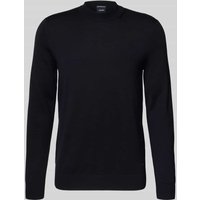 JOOP! Collection Strickpullover mit gerippten Abschlüssen Modell 'Davide' in Marine, Größe XXL von JOOP! Collection