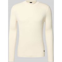 JOOP! Collection Strickpullover mit gerippten Abschlüssen Modell 'Donteo' in Beige, Größe L von JOOP! Collection