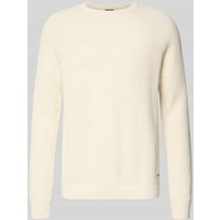 JOOP! Collection Strickpullover mit gerippten Abschlüssen Modell 'Nadion' in Offwhite, Größe XXL JOOP! Collection Strickpullover mit gerippten Abschlüssen Modell 'Nadion' in Offwhite, Größe XXL von JOOP! Collection