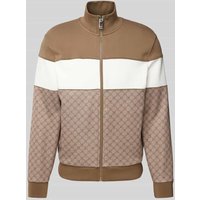 JOOP! Collection Sweatjacke mit Stehkragen Modell 'Basilio' in Beige, Größe XXL JOOP! Collection Sweatjacke mit Stehkragen Modell 'Basilio' in Beige, Größe XXL von JOOP! Collection