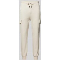 JOOP! Collection Sweatpants mit Label-Detail in Beige, Größe XXL von JOOP! Collection