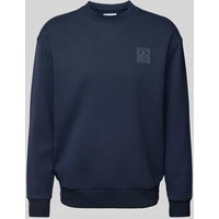 JOOP! Collection Sweatshirt mit gerippten Abschlüssen Modell 'Balram' in Marine, Größe XXL von JOOP! Collection