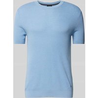 JOOP! Collection T-Shirt in Strick-Optik Modell 'Valdro' in Bleu, Größe XXL von JOOP! Collection