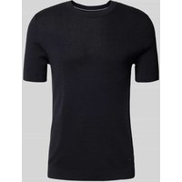 JOOP! Collection T-Shirt in Strick-Optik Modell 'Valdro' in Marine, Größe XXL von JOOP! Collection