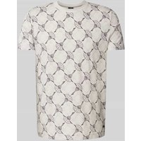 JOOP! Collection T-Shirt mit Allover-Muster Modell 'Bartek' in Stein, Größe XL von JOOP! Collection