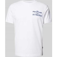 JOOP! Collection T-Shirt mit Statement-Print Modell 'Barrett' in Weiss, Größe XXL von JOOP! Collection