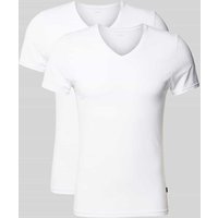 JOOP! Collection T-Shirt mit V-Ausschnitt im 2er-Pack in Weiss, Größe XXL JOOP! Collection T-Shirt mit V-Ausschnitt im 2er-Pack in Weiss, Größe XXL von JOOP! Collection
