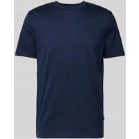 JOOP! Collection T-Shirt mit geripptem Rundhalsausschnitt Modell 'Cosmo' in Dunkelblau, Größe M von JOOP! Collection