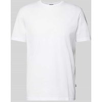 JOOP! Collection T-Shirt mit geripptem Rundhalsausschnitt Modell 'Cosmo' in Offwhite, Größe XXL von JOOP! Collection