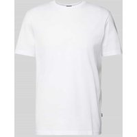 JOOP! Collection T-Shirt mit geripptem Rundhalsausschnitt Modell 'Cosmo' in Offwhite, Größe XXXL von JOOP! Collection