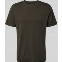 JOOP! Collection T-Shirt mit geripptem Rundhalsausschnitt Modell 'Priamo' in Dunkelgruen, Größe M von JOOP! Collection