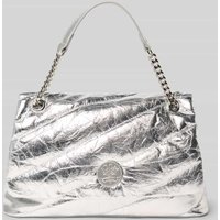 JOOP! Jeans Handtasche mit Label-Detail Modell 'frizzare' in Silber, Größe 1 von JOOP! JEANS