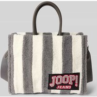 JOOP! Jeans Handtasche mit Label-Patch Modell 'squadra aurelia' in Mittelgrau, Größe 1 von JOOP! JEANS