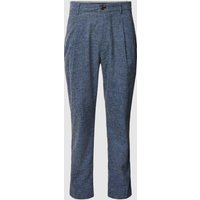 JOOP! Jeans Loose Fit Bundfaltenhose in Melange-Optik Modell 'LEAD' in Blau, Größe 32/34 von JOOP! JEANS